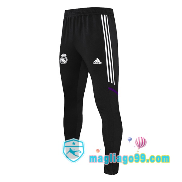 Magliago - Passione Maglie Thai Affidabili Basso Costo Online Shop | Pantaloni Da Allenamento Real Madrid Nero 2022/2023