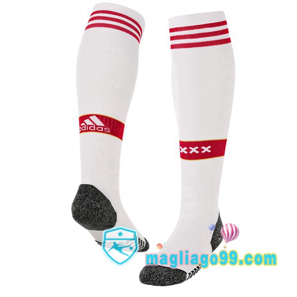 Magliago - Passione Maglie Thai Affidabili Basso Costo Online Shop | Calzettoni Da Calcio AFC Ajax Prima Bianco Rosso 2022/2023