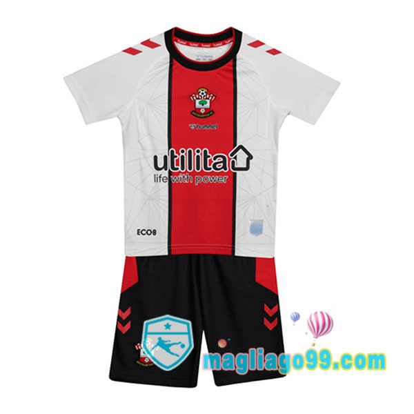 Magliago - Passione Maglie Thai Affidabili Basso Costo Online Shop | Maglia Calcio Southampton FC Bambino Prima Rosso Bianco 2022/2023
