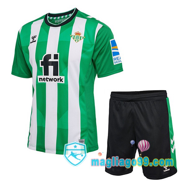 Magliago - Passione Maglie Thai Affidabili Basso Costo Online Shop | Maglia Calcio Real Betis Bambino Prima Verde Bianco 2022/2023