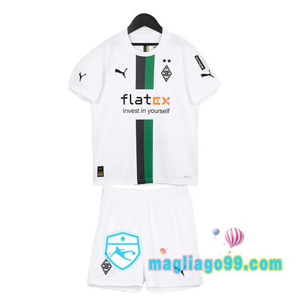 Magliago - Passione Maglie Thai Affidabili Basso Costo Online Shop | Maglia Calcio Monchengladbach Bambino Prima Bianco 2022/2023