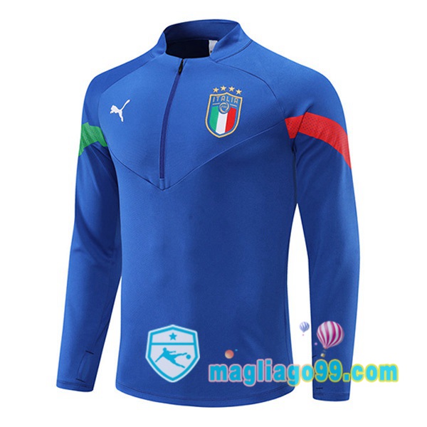 Magliago - Passione Maglie Thai Affidabili Basso Costo Online Shop | Felpe Allenamento Italia Blu 2022/2023