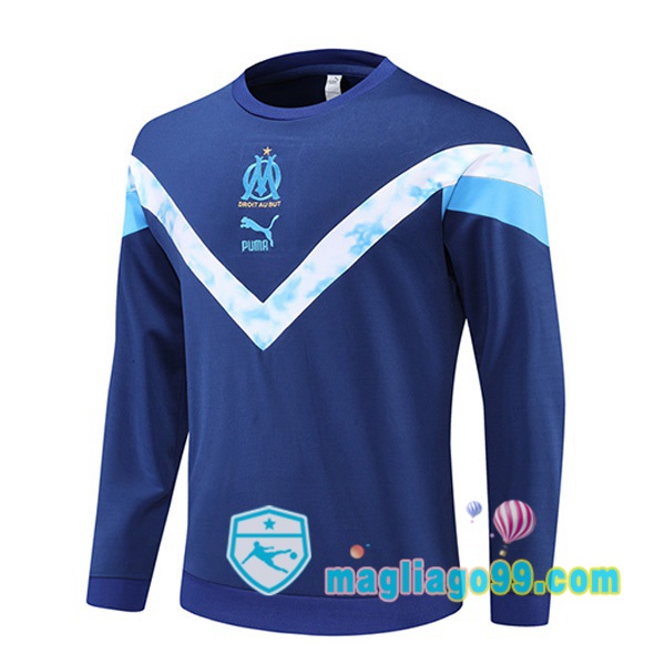 Magliago - Passione Maglie Thai Affidabili Basso Costo Online Shop | Felpe Allenamento Marsiglia OM Blu 2022/2023