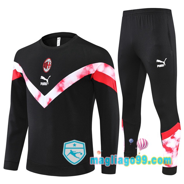 Magliago - Passione Maglie Thai Affidabili Basso Costo Online Shop | Tuta da Allenamento AC Milan Nero 2022/2023
