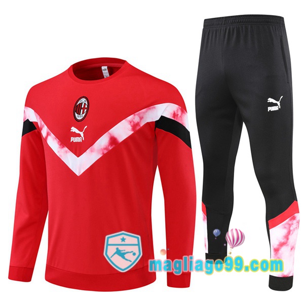 Magliago - Passione Maglie Thai Affidabili Basso Costo Online Shop | Tuta da Allenamento AC Milan Rosso 2022/2023