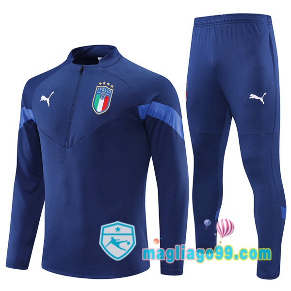 Magliago - Passione Maglie Thai Affidabili Basso Costo Online Shop | Tuta da Allenamento Italia Blu Royal 2022/2023
