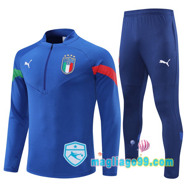 Magliago - Passione Maglie Thai Affidabili Basso Costo Online Shop | Tuta da Allenamento Italia Blu 2022/2023