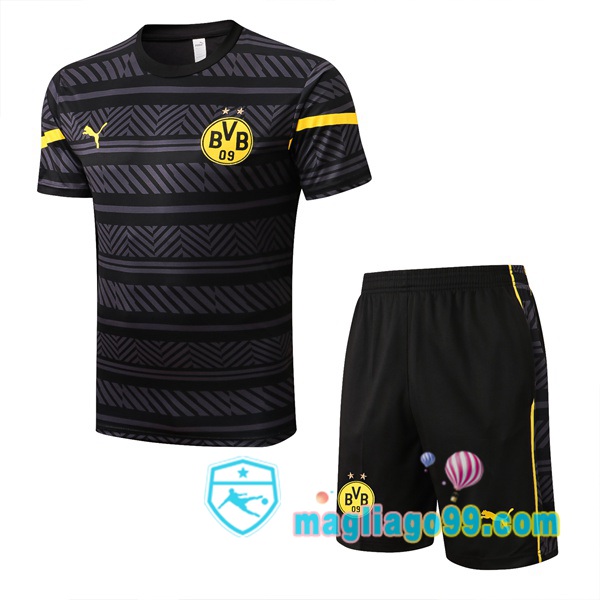 Magliago - Passione Maglie Thai Affidabili Basso Costo Online Shop | Tuta Maglie Allenamento Dortmund BVB + Shorts Nero 2022/2023