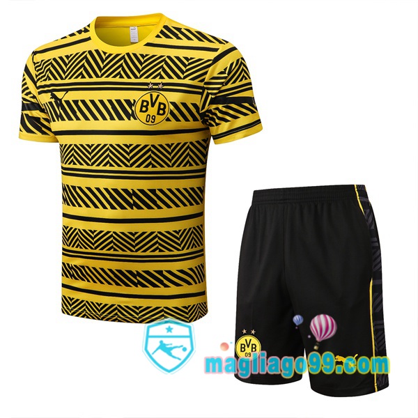 Magliago - Passione Maglie Thai Affidabili Basso Costo Online Shop | Tuta Maglie Allenamento Dortmund BVB + Shorts Giallo 2022/2023