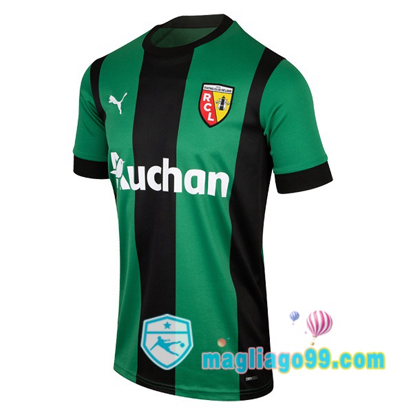 Magliago - Passione Maglie Thai Affidabili Basso Costo Online Shop | Maglia Calcio RC Lens Seconda Verde Nero 2022/2023