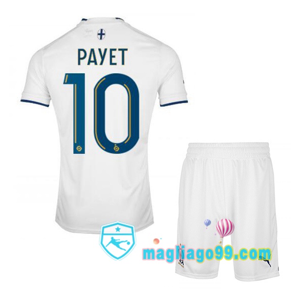 Magliago - Passione Maglie Thai Affidabili Basso Costo Online Shop | Maglia Calcio Marsiglia OM (PAYET 10) Bambino Prima Bianco 2022/2023