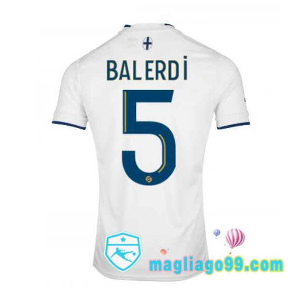 Magliago - Passione Maglie Thai Affidabili Basso Costo Online Shop | Maglia Calcio Marsiglia OM (BALERDI 5) Prima Bianco 2022/2023