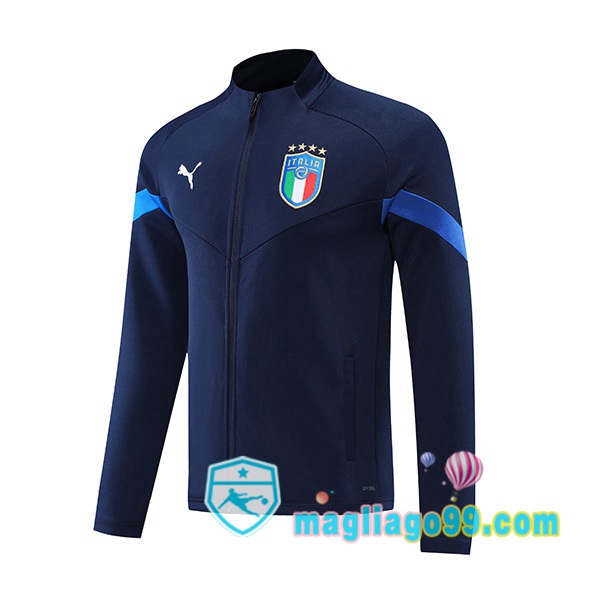 Magliago - Passione Maglie Thai Affidabili Basso Costo Online Shop | Giacca Calcio Italia Blu Royal 2022/2023