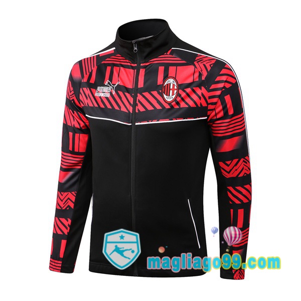 Magliago - Passione Maglie Thai Affidabili Basso Costo Online Shop | Giacca Calcio AC Milan Nero Rosso 2022/2023