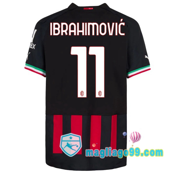 Magliago - Passione Maglie Thai Affidabili Basso Costo Online Shop | Maglia Calcio AC Milan (IBRAHIMOVIĆ 11) Prima Rosso 2022/2023