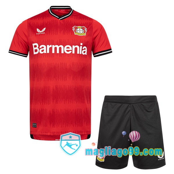 Magliago - Passione Maglie Thai Affidabili Basso Costo Online Shop | Maglia Calcio Bayer 04 Leverkusen Bambino Prima Rosso 2022/2023