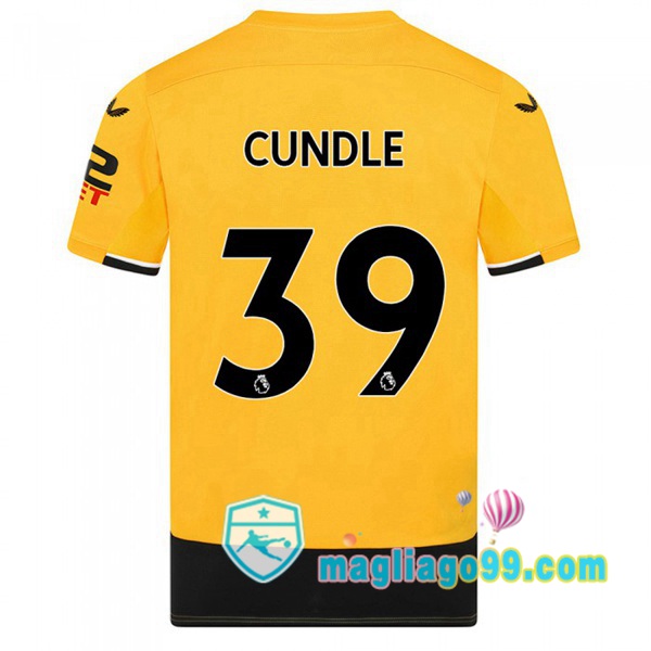 Magliago - Passione Maglie Thai Affidabili Basso Costo Online Shop | Maglia Calcio Wolves (CUNDLE 39) Prima Giallo 2022/2023