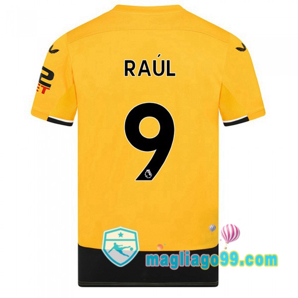 Magliago - Passione Maglie Thai Affidabili Basso Costo Online Shop | Maglia Calcio Wolves (RAUL 9) Prima Giallo 2022/2023