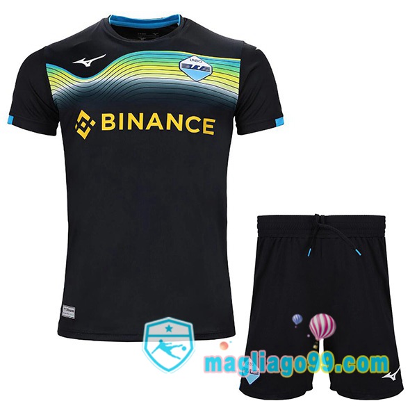 Magliago - Passione Maglie Thai Affidabili Basso Costo Online Shop | Maglia Calcio SS Lazio Bambino Seconda Nero 2022/2023