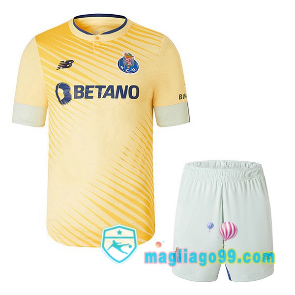 Magliago - Passione Maglie Thai Affidabili Basso Costo Online Shop | Maglia Calcio FC Porto Bambino Seconda Giallo 2022/2023