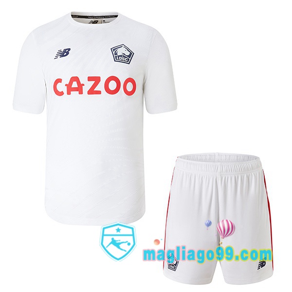 Magliago - Passione Maglie Thai Affidabili Basso Costo Online Shop | Maglia Calcio Lille OSC Bambino Seconda Bianco 2022/2023