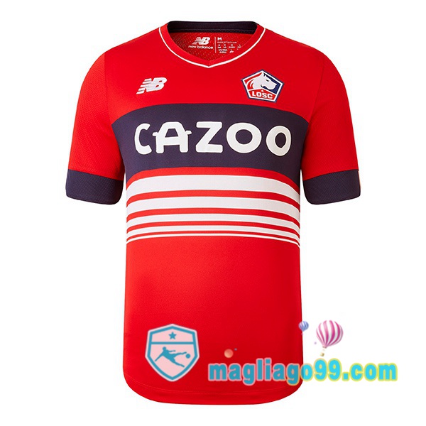 Magliago - Passione Maglie Thai Affidabili Basso Costo Online Shop | Maglia Calcio Lille OSC Prima Rosso 2022/2023