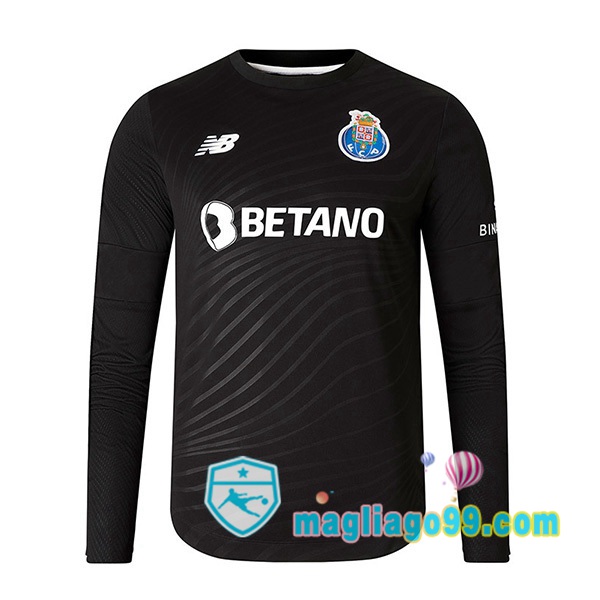 Magliago - Passione Maglie Thai Affidabili Basso Costo Online Shop | Maglia Calcio FC Porto Portiere Maniche Lunghe Nero 2022/2023