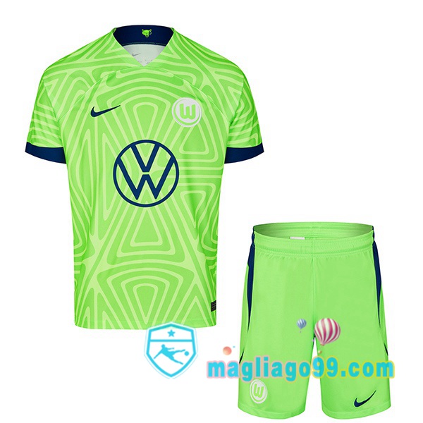 Magliago - Passione Maglie Thai Affidabili Basso Costo Online Shop | Maglia Calcio Vfl Wolfsburg Bambino Prima Verde 2022/2023