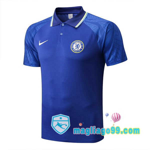Magliago - Passione Maglie Thai Affidabili Basso Costo Online Shop | FC Chelsea Polo Maglia Uomo Blu 2022/2023