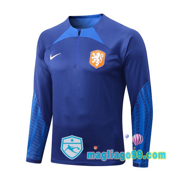 Magliago - Passione Maglie Thai Affidabili Basso Costo Online Shop | Felpe Allenamento Paesi Bassi Blu 2022/2023