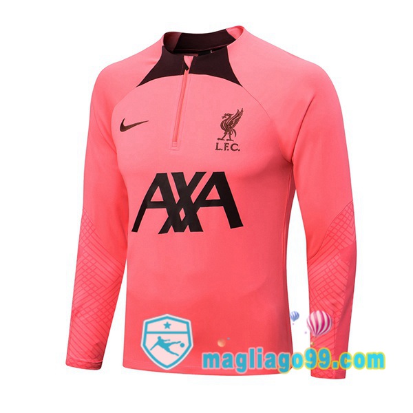 Magliago - Passione Maglie Thai Affidabili Basso Costo Online Shop | Felpe Allenamento FC Liverpool Rosa 2022/2023