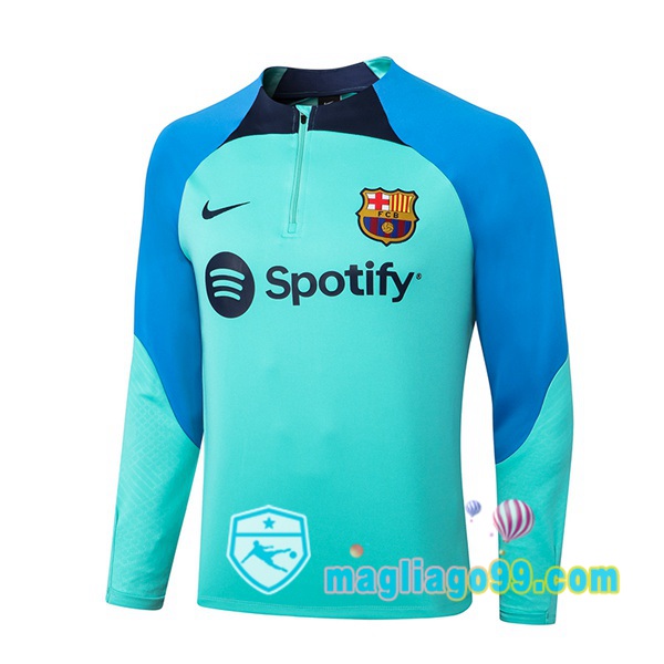 Magliago - Passione Maglie Thai Affidabili Basso Costo Online Shop | Felpe Allenamento FC Barcellona Blu Verde 2022/2023