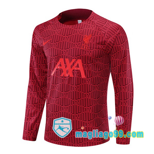 Magliago - Passione Maglie Thai Affidabili Basso Costo Online Shop | Felpe Allenamento FC Liverpool Rosso 2022/2023