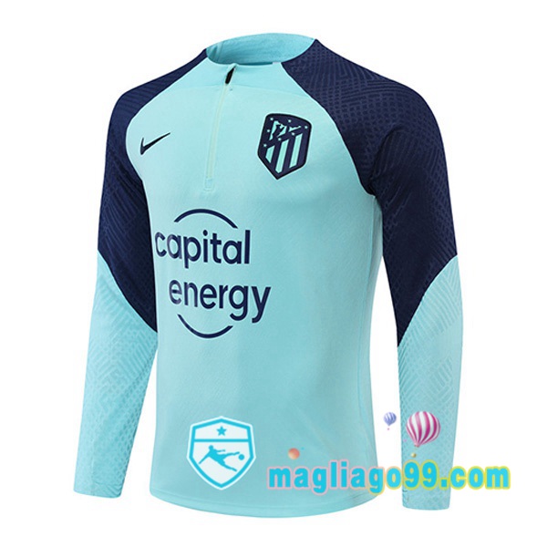 Magliago - Passione Maglie Thai Affidabili Basso Costo Online Shop | Felpe Allenamento Atletico Madrid Blu 2022/2023