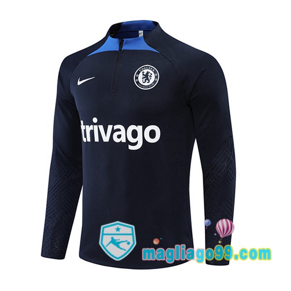 Magliago - Passione Maglie Thai Affidabili Basso Costo Online Shop | Felpe Allenamento FC Chelsea Blu Royal 2022/2023
