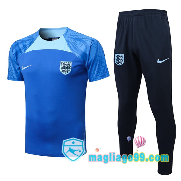 Magliago - Passione Maglie Thai Affidabili Basso Costo Online Shop | Tuta Maglie Allenamento Inghilterra + Pantaloni Blu 2022/2023