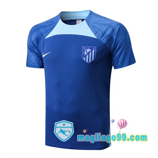 Magliago - Passione Maglie Thai Affidabili Basso Costo Online Shop | Tuta Maglie Allenamento Atletico Madrid Blu 2022/2023