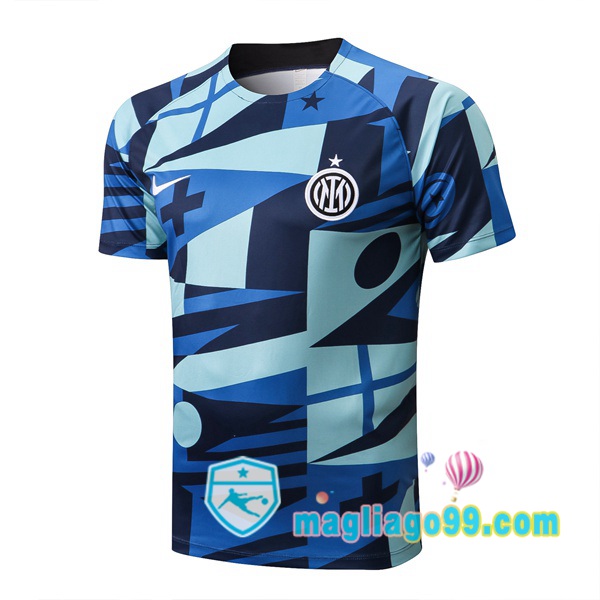 Magliago - Passione Maglie Thai Affidabili Basso Costo Online Shop | Tuta Maglie Allenamento Inter Milan Blu 2022/2023