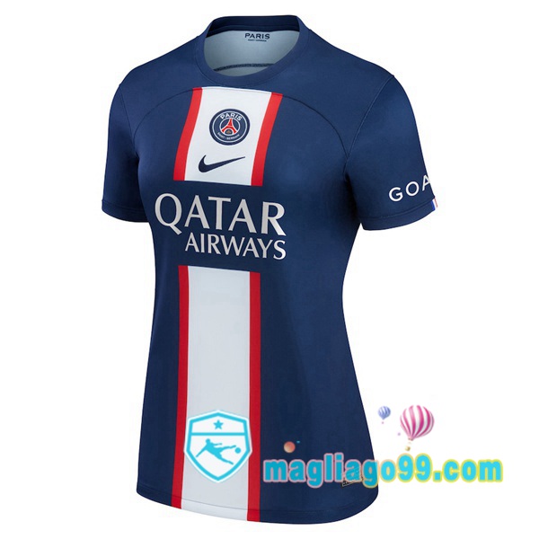 Magliago - Passione Maglie Thai Affidabili Basso Costo Online Shop | Maglia Calcio Paris PSG Donna Prima Blu Royal 2022/2023