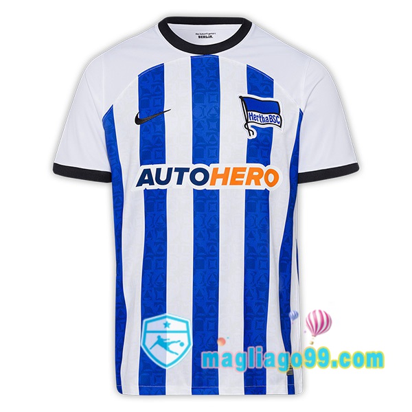 Magliago - Passione Maglie Thai Affidabili Basso Costo Online Shop | Maglia Calcio Hertha BSC Prima Blu Bianco 2022/2023
