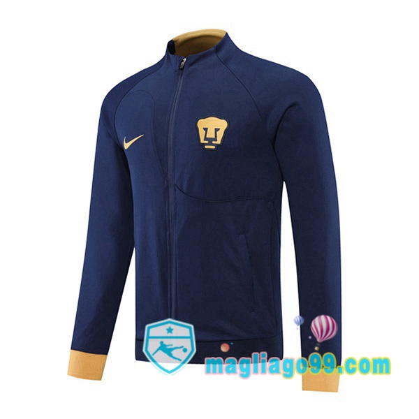 Magliago - Passione Maglie Thai Affidabili Basso Costo Online Shop | Giacca Calcio Pumas UNAM Blu Royal 2022/2023
