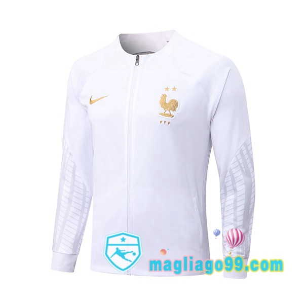 Magliago - Passione Maglie Thai Affidabili Basso Costo Online Shop | Giacca Calcio Francia Bianco 2022/2023