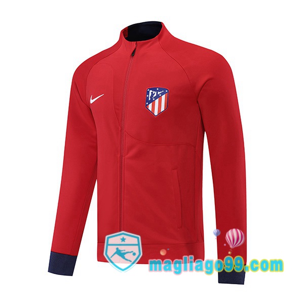 Magliago - Passione Maglie Thai Affidabili Basso Costo Online Shop | Giacca Calcio Atletico Madrid Rosso 2022/2023