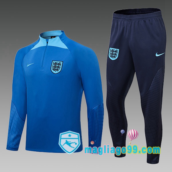 Magliago - Passione Maglie Thai Affidabili Basso Costo Online Shop | Tuta da Allenamento Inghilterra Bambino Blu 2022/2023