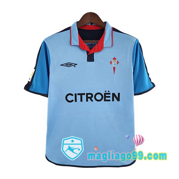 Maglia Storica Celta Vigo Retro Prima Blu 2002-2004