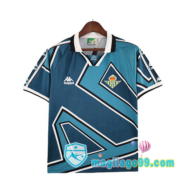 Magliago - Passione Maglie Thai Affidabili Basso Costo Online Shop | Maglia Storica Real Betis Retro Seconda Blu 1995-1997