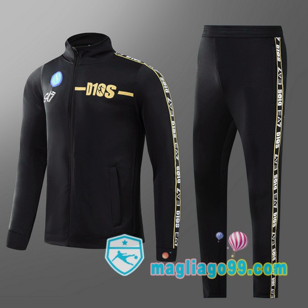 Magliago - Passione Maglie Thai Affidabili Basso Costo Online Shop | Tuta da Allenamento SSC Napoli Bambino Nero 2022/2023