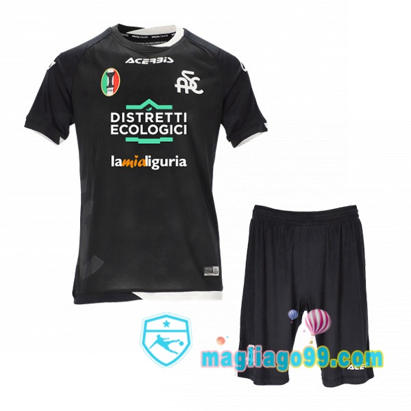 Magliago - Passione Maglie Thai Affidabili Basso Costo Online Shop | Maglia Spezia Calcio Bambino Seconda Nero