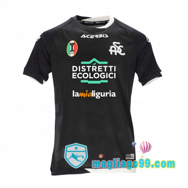 Magliago - Passione Maglie Thai Affidabili Basso Costo Online Shop | Maglia Spezia Calcio Seconda Nero 2022/2023