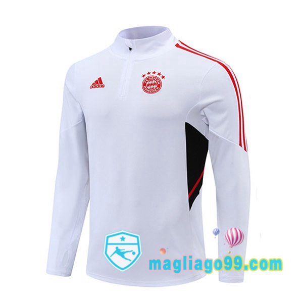 Magliago - Passione Maglie Thai Affidabili Basso Costo Online Shop | Felpe Allenamento Bayern Monaco Bianco 2022/2023